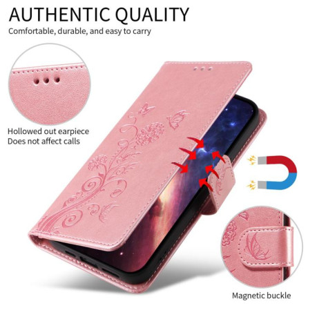 Чехол-книжка Embossed Butterfly для Xiaomi Redmi A5 4G 173.3mm - золото