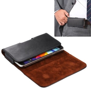 Універсальний чохол Litchi Texture для iPhone X/Samsung S7/S5/S4/Grand DUOS/I9082 - чорний