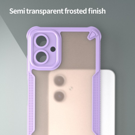 Протиударний чохол Armor Glaze PC Hybrid TPU для Samsung Galaxy A06 - фіолетовий