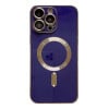 Протиударний чохол Magsafe Plating TPU для iPhone 15 Pro Max - синій