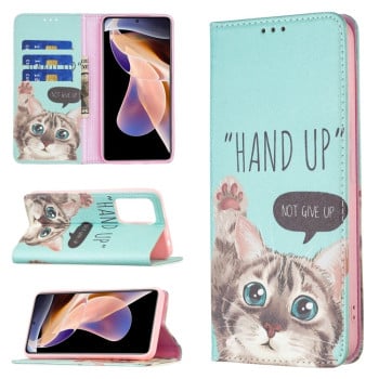 Чохол-книжка Colored Drawing Pattern Invisible для Xiaomi Redmi Note 11 Pro 5G (China)/11 Pro+ - Cat