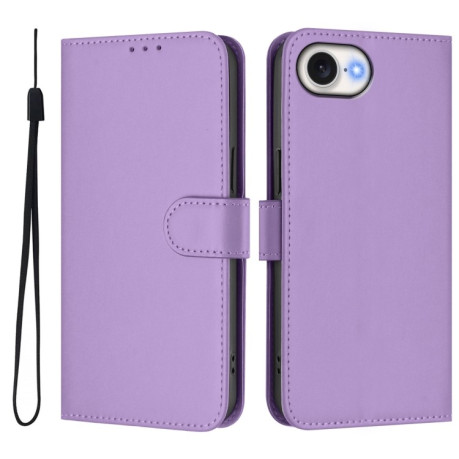 Чехол-книжка Skin Feel S-type для iPhone 16e - фиолетовый