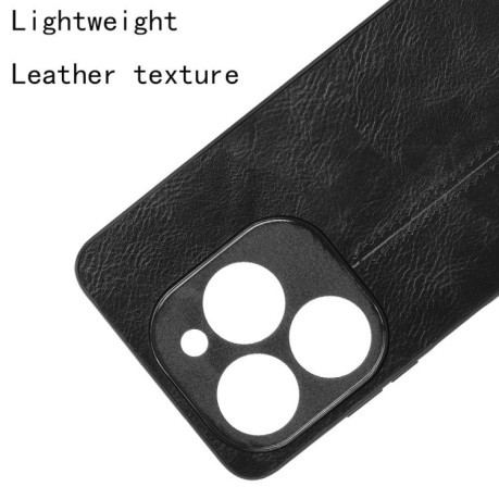 Ударозащитный чехол Cow Pattern Sewing Card Bag для Infinix Smart 8 Plus / Smart 8 Pro - черный