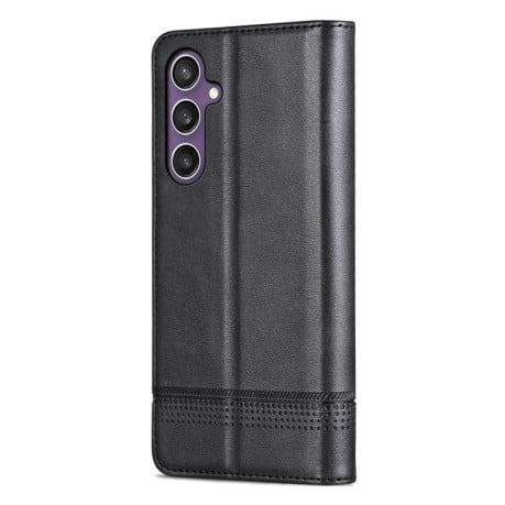 Чохол-книжка AZNS з фактурою Calf на Samsung Galaxy S25 FE 5G - чорний