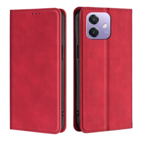 Чехол-книжка Retro Skin Feel Business Magnetic на OPPO A3/A3x/A40m - красный