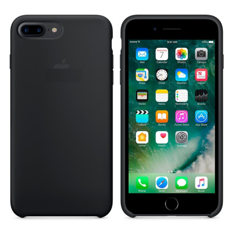 Силиконовый чехол Silicone Case Black для iPhone 7 Plus/8 Plus