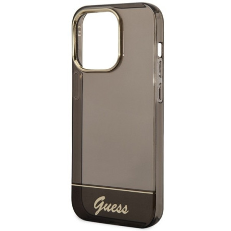 Оригінальний чохол Guess Translucent для iPhone 14 Pro Max - black