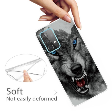Ударозащитный чехол Painted для Samsung Galaxy A72 - Mountain Wolf