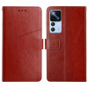 Чехол-книжка Y Stitching для Xiaomi Redmi K50 Ultra/12T/12T Pro - коричневый