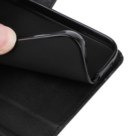 Чохол-книжка Classic Calf Texture для OnePlus 12R - чорний