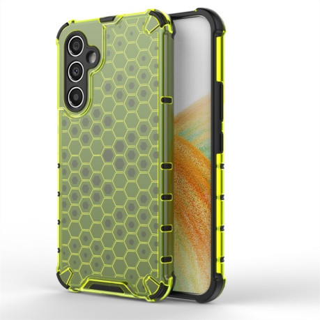 Противоударный чехол Honeycomb на Samsung Galaxy A54 5G - зеленый