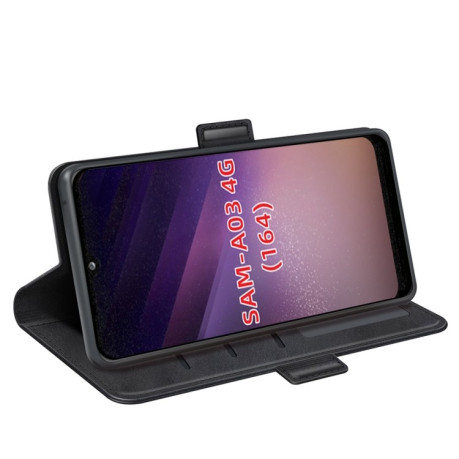 Чехол-книжка Dual-side Magnetic Buckle для Samsung Galaxy A03/A04E - черный