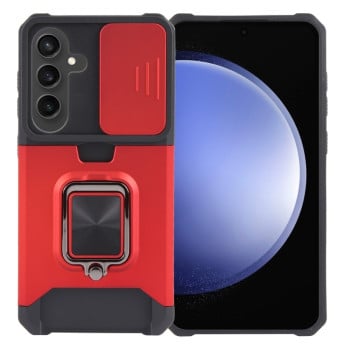 Противоударный чехол Armor Camera Shield для Samsung Galaxy S24 5G - красный