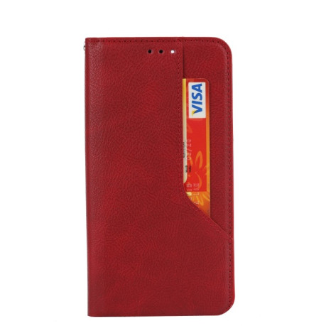 Чехол-книжка HMC Magnetic для Xiaomi Mi Note 10/10 Pro - красный