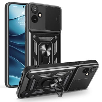 Протиударний чохол Sliding Camshield для Samsung Galaxy M06 5G/F06 5G - чорний