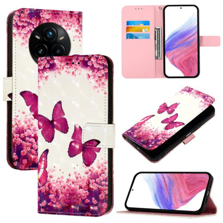 Чохол-книжка 3D Painting для Realme 14 Pro+ 5G - Butterfly