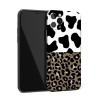 Противоударный чехол Precision Hole для iPhone 11 - Leopard + Milk Cow