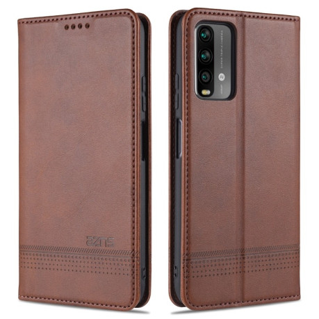 Чохол-книжка AZNS Magnetic Calf на Xiaomi Redmi 9T - коричневий