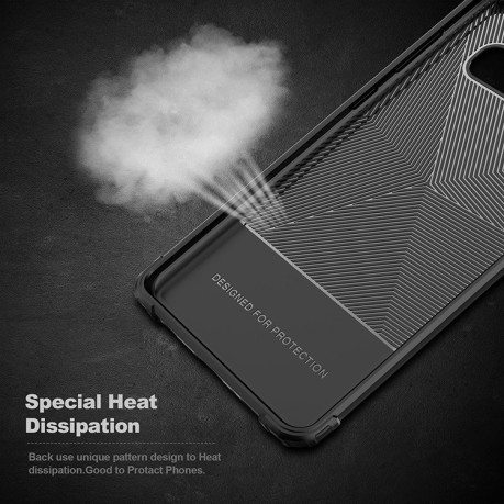 Противоударный чехол  HMC Club Texture на Samsung Galaxy S10 Plus-черный