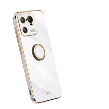 Чохол XINLI Straight Edge з тримачем-підставкою на Xiaomi 13 Pro - білий