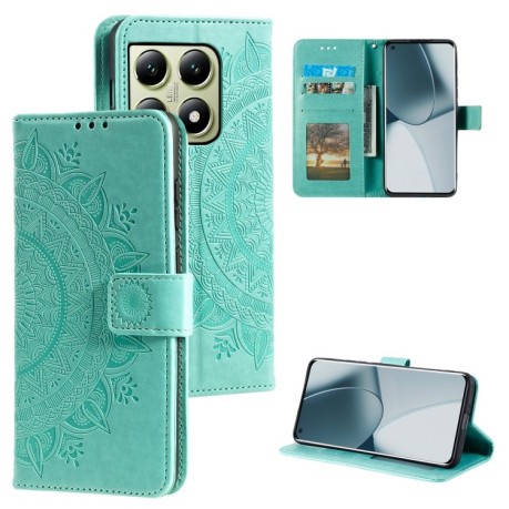 Чохол-книга Totem Flower для Xiaomi 14T Pro - зелений