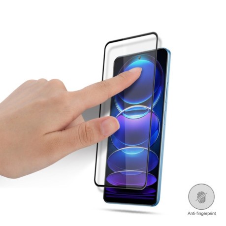 Защитное стекло mocolo 0.33mm 9H 3D Full Glue для Xiaomi Redmi Note 12 Pro 5G/Poco X5 Pro - черное