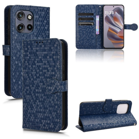 Чехол-книжка Honeycomb Dot для Motorola Edge 50 Neo / S50 5G - синий