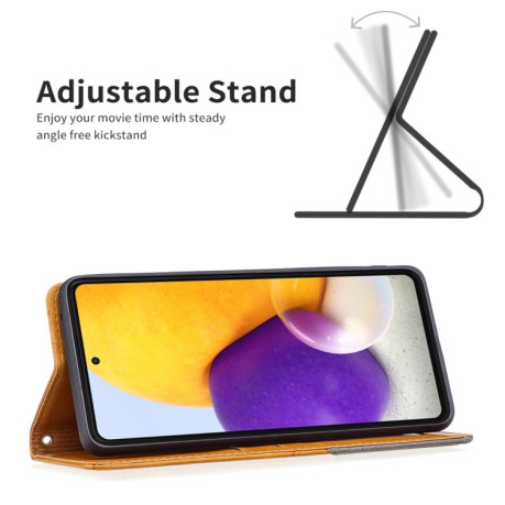 Чохол-книга Rhombus Texture для Samsung Galaxy A73 5G - жовтий