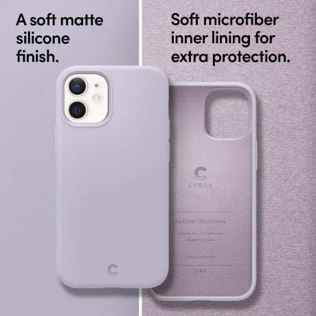 Оригинальный чехол Spigen Cyrill Silicone для iPhone 12 Mini Lavender