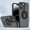 Ударозащитный чехол Metal Ring Holder 360 Degree Rotating на iPhone 15 Pro Max - черный