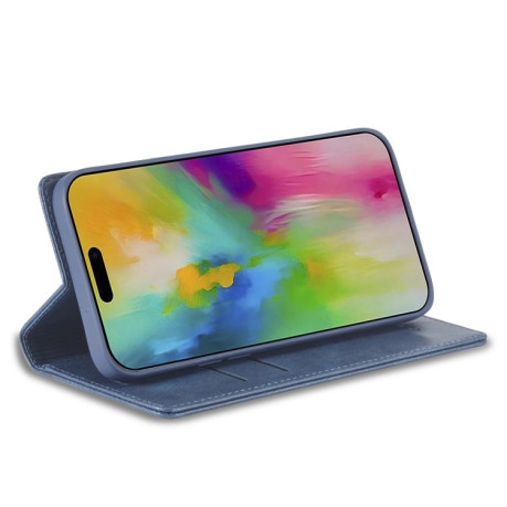 Чехол-книжка LCIMEEKE RFID для iPhone 16 Pro Max - синий