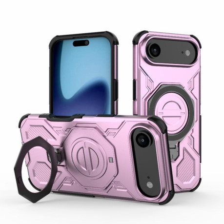 Протиударний чохол J-20 Solid Color MagSafe Magnetic на iPhone Air - рожевий