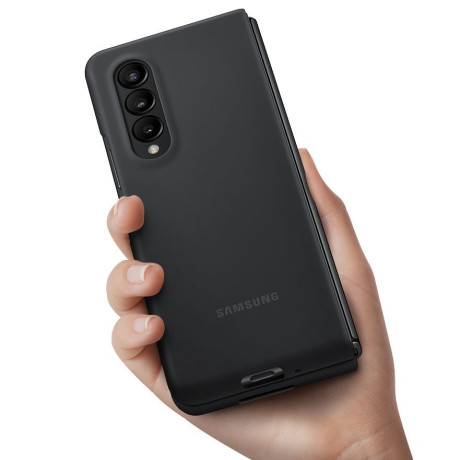 Оригинальный чехол Samsung Silicone Cover для Samsung Galaxy Z Fold 3 black