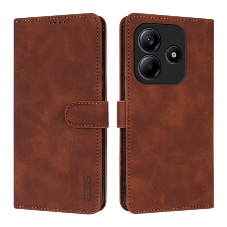 Чохол-книжка AZNS Skin Feel Calf Texture для Xiaomi Redmi Note 14 5G - коричневий