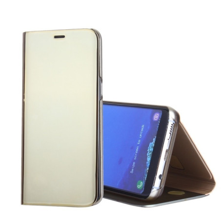 Чохол книжка Clear View на Samsung Galaxy S8/G950 Electroplating Mirror-золотий