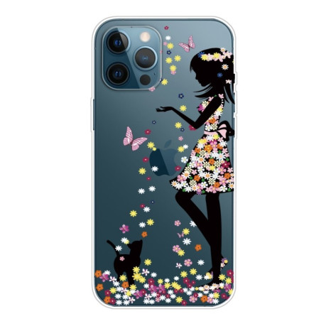 Чехол Painted Pattern для iPhone 13 Pro - Girl