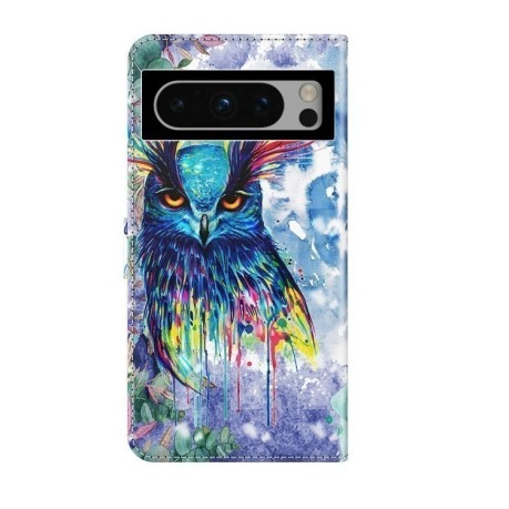 Чехол-книжка 3D Painting для Google Pixel 8 Pro - Owl