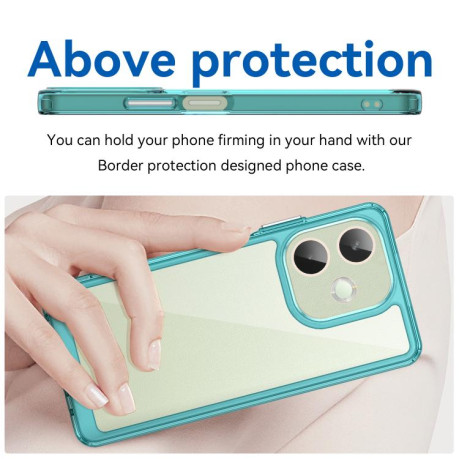 Противоударный чохол Colorful Acrylic Series для OPPO A5 Pro 5G - синий