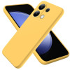 Силиконовый чехол Solid Color Liquid Silicone на Xiaomi Redmi Note 13 4G - желтый