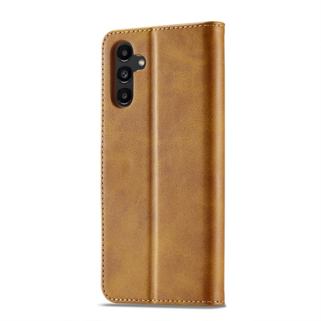 Чехол книжка LCIMEEKE Calf Texture на Samsung Galaxy A55 5G - коричневый