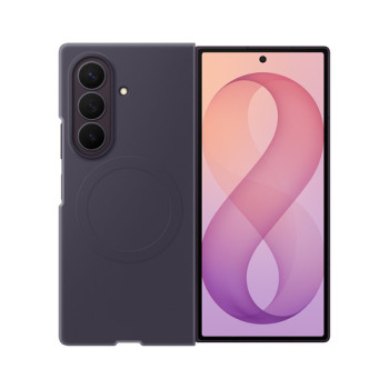 Оригінальний чохол Samsung Silicone Magnet with MagSafe + 2 anti-reflective films на Samsung Galaxy Fold 8 Ultra - purple