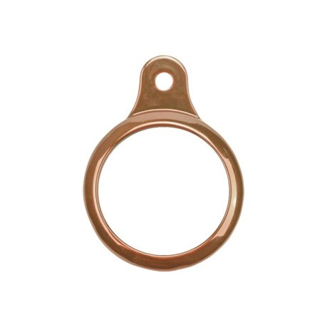 Противоударный силиконовый брелок с кольцом для AirTag - розовое золото