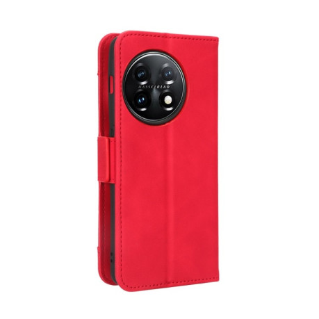 Чехол-книжка Skin Feel Calf на OnePlus 11 5G - красный