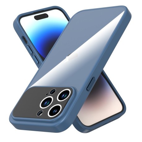 Протиударний чохол Large Window Acrylic для iPhone 15 Pro Max - блакитний