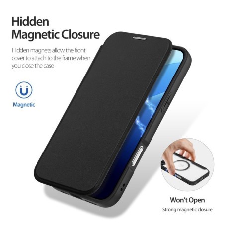 Чохол-книжка DUX Skin X Pro Series Magsafe на iPhone 16 Pro - чорний