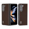 Противоударный чехол ABEEL Carbon Fiber Texture для Samsung Galaxy Fold 5 - темно-коричневый