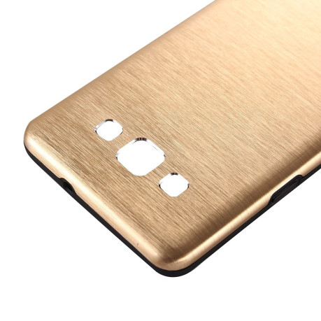 Металевий Чохол Motomo Brushed Texture Gold для Samsung Galaxy J5
