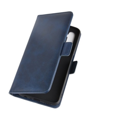 Чехол-книжка Dual-side Magnetic Buckle для Realme 6 - синий