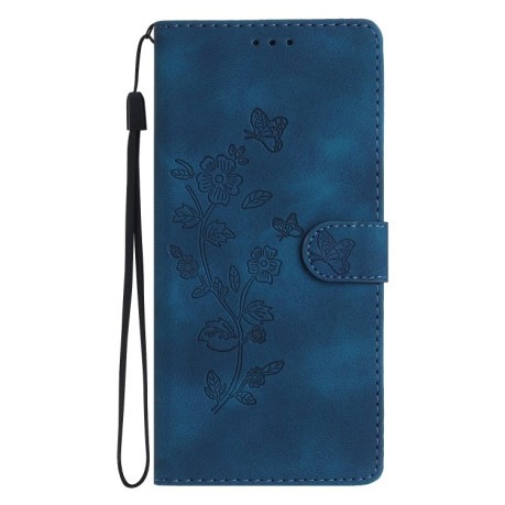 Чохол-книжка Flower Butterfly Embossing для Xiaomi Redmi Note 12S - синій