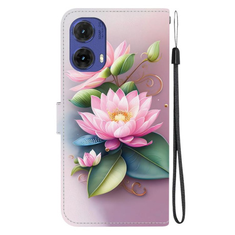 Чехол-книжка Colored Drawing Series на Motorola Moto G85 5G - Lotus